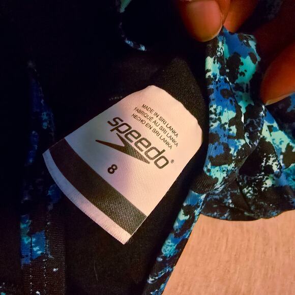 Speedo Rushed Waist One Piece Swimsuit - Size 8 - Picture 3 of 4